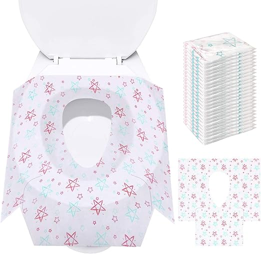 Copriwater Monouso Antibatterico - 40 Pezzi - Igienici E Portatili - Per Viaggi E Bagni Pubblici - Foto 3