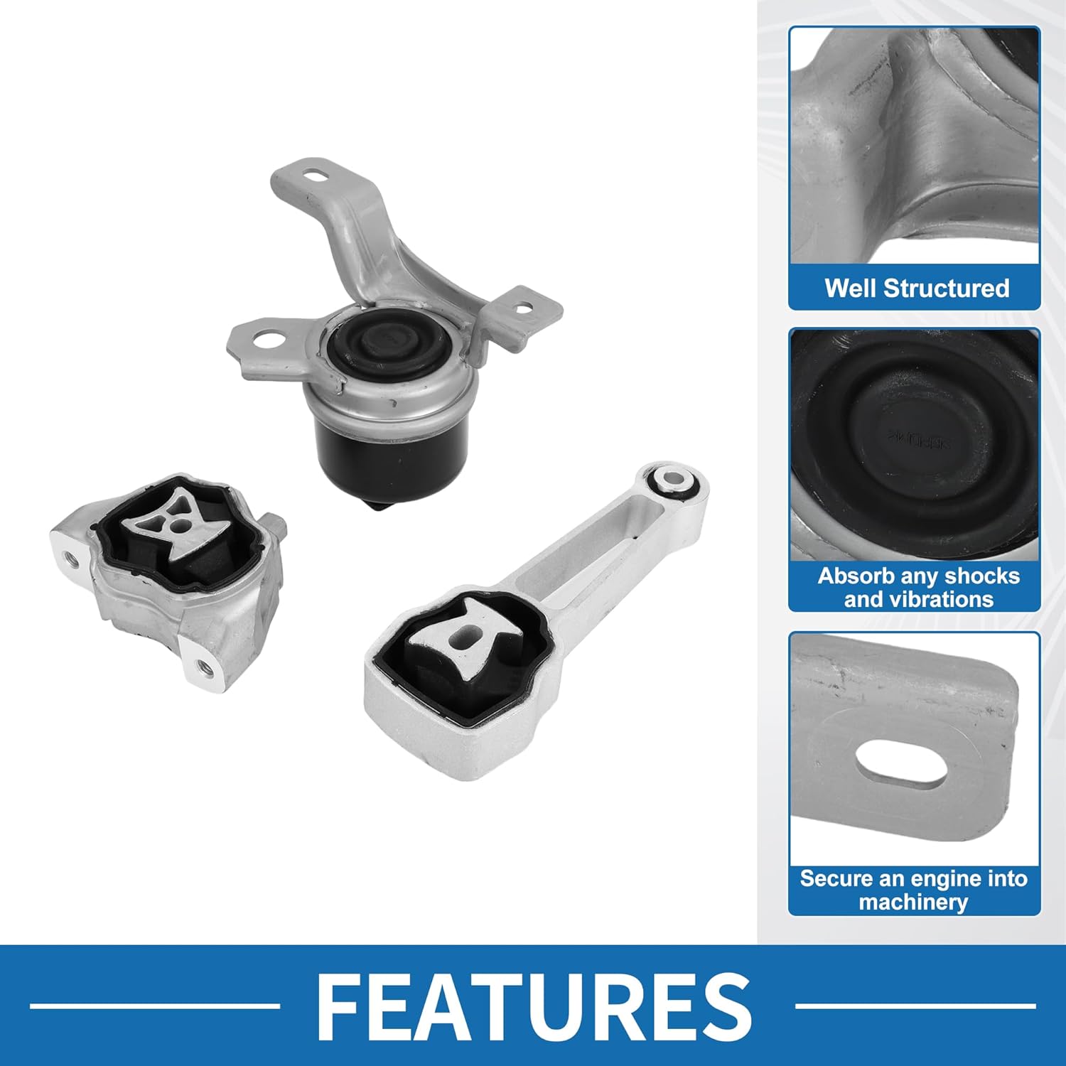 Engine Motor Mount No.LR021634 Engine Mounting for Land Rover LR2 3.2L V6 - Gas 2008-2012 Metal