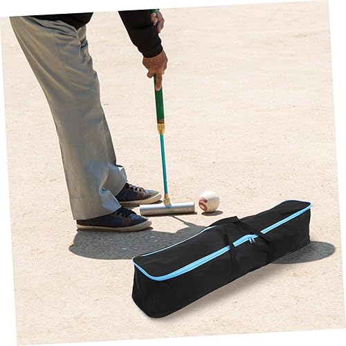 Miniatura 5 de Bolsa de almacenamiento de mazo de croquet para fácil transporte, se adapta a mazas de acceso rápido con bucles y ganchos para viajes y juegos al