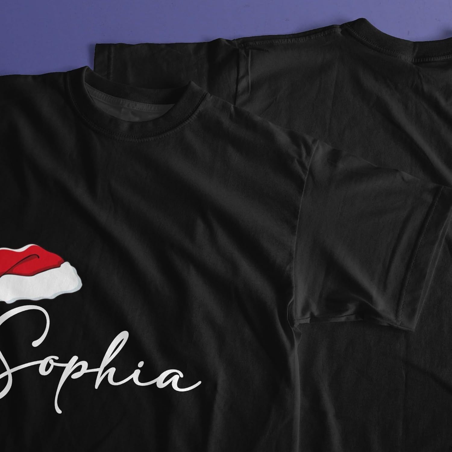 Personalized Christmas T-Shirt with Name, Custom Family Matching Xmas Initial Tee for Men Women Handmade Gift Holiday Outfit