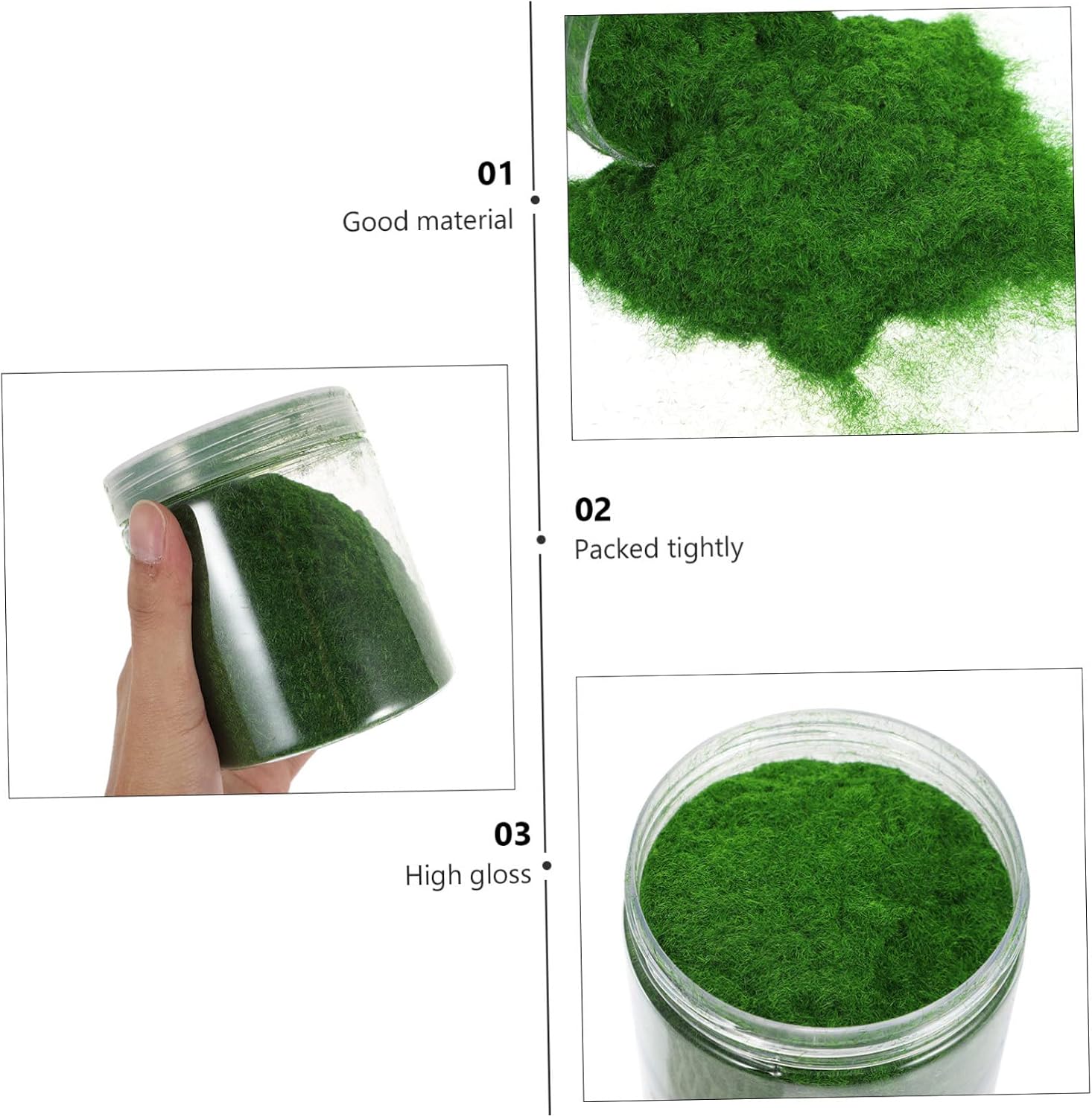 DIY Simulation Moss Decor 1 Bottle Nylon Powder for Model Landscape