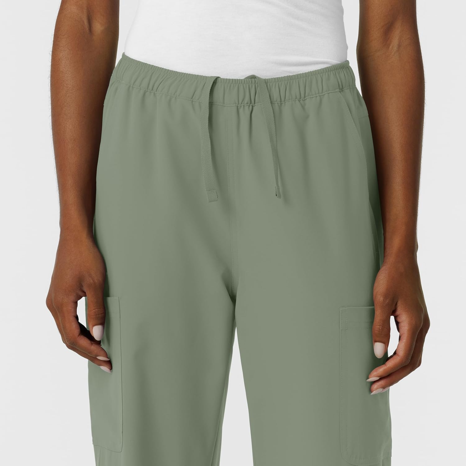 Wink NURTUR Scrubs for Women, Straight Leg Cargo Scrub Pant - Sage, 3X - Image 9