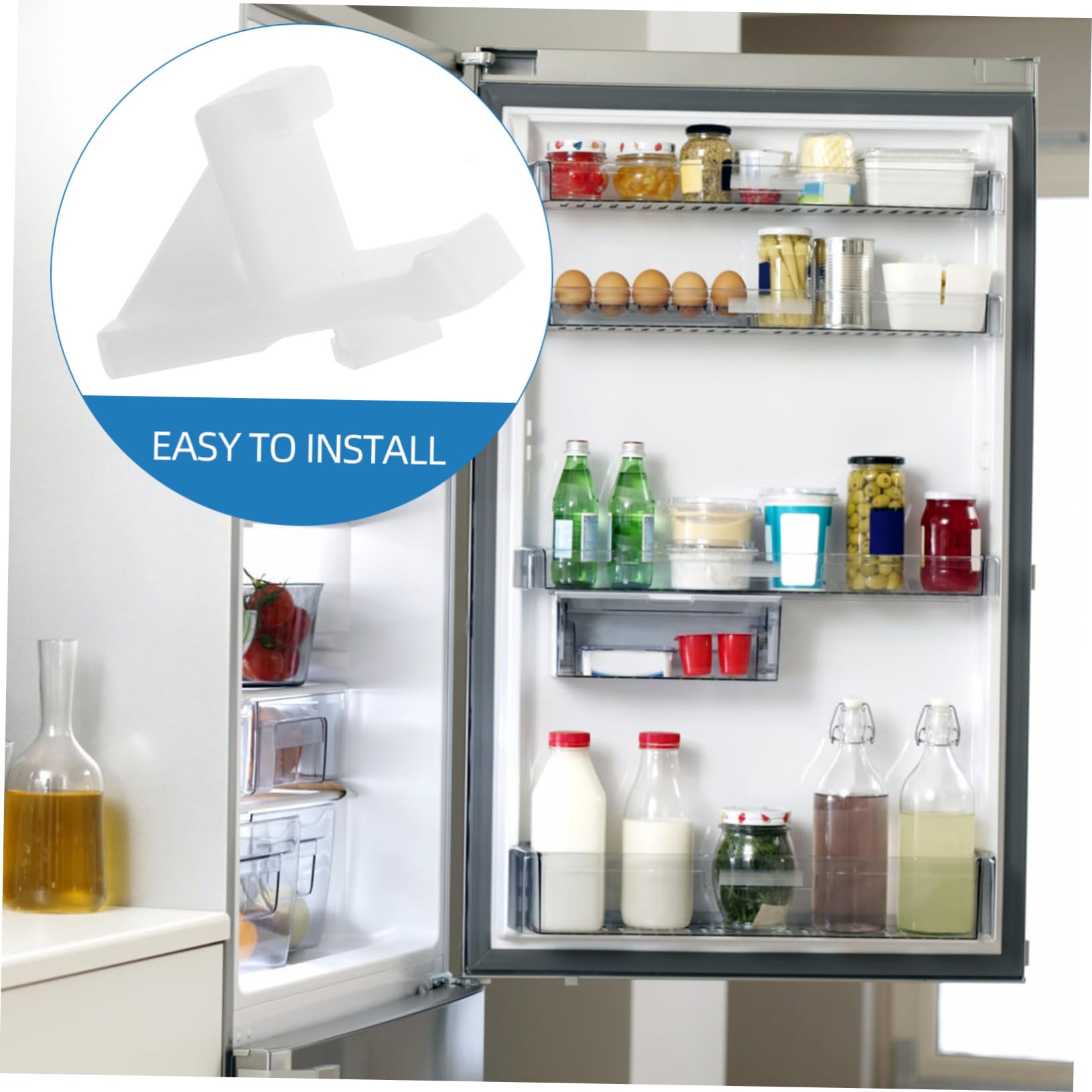 Operitacx Clip in Plastica Per Congelatore Staffe Per Ripiani Del Frigorifero Facile Installazione Supporti Per Ripiani Del Congelatore Per e Commerciale