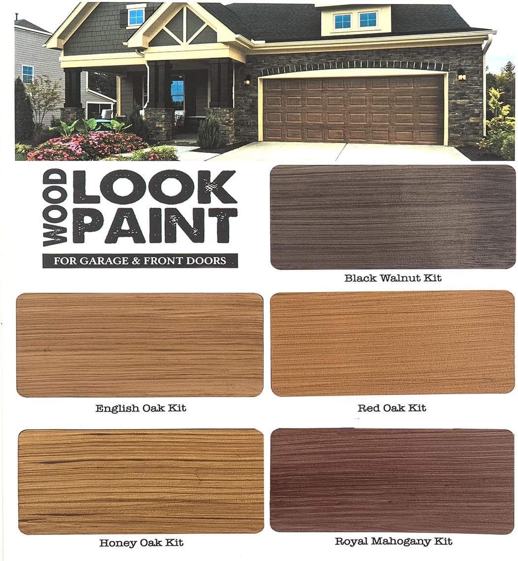Giani Wood Look Paint Kit for Garage Doors (English Oak)