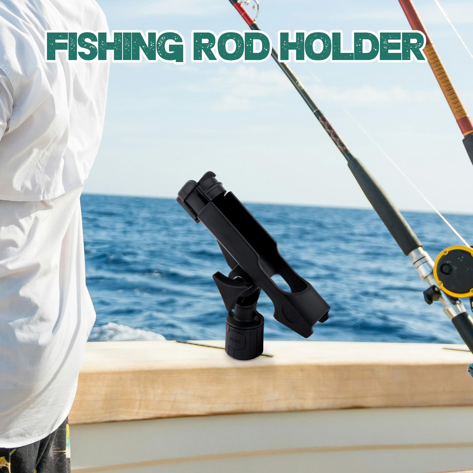 Amazon.com: Generic Kayak Fishing Rod Holder, Fishing Boat Rods Holder with  T-Shaped Screw, 360 Adjustable Kayak Fishing Pole Holder Mounted Track or  Kayak, Canoe, Black : Sports & Outdoors
