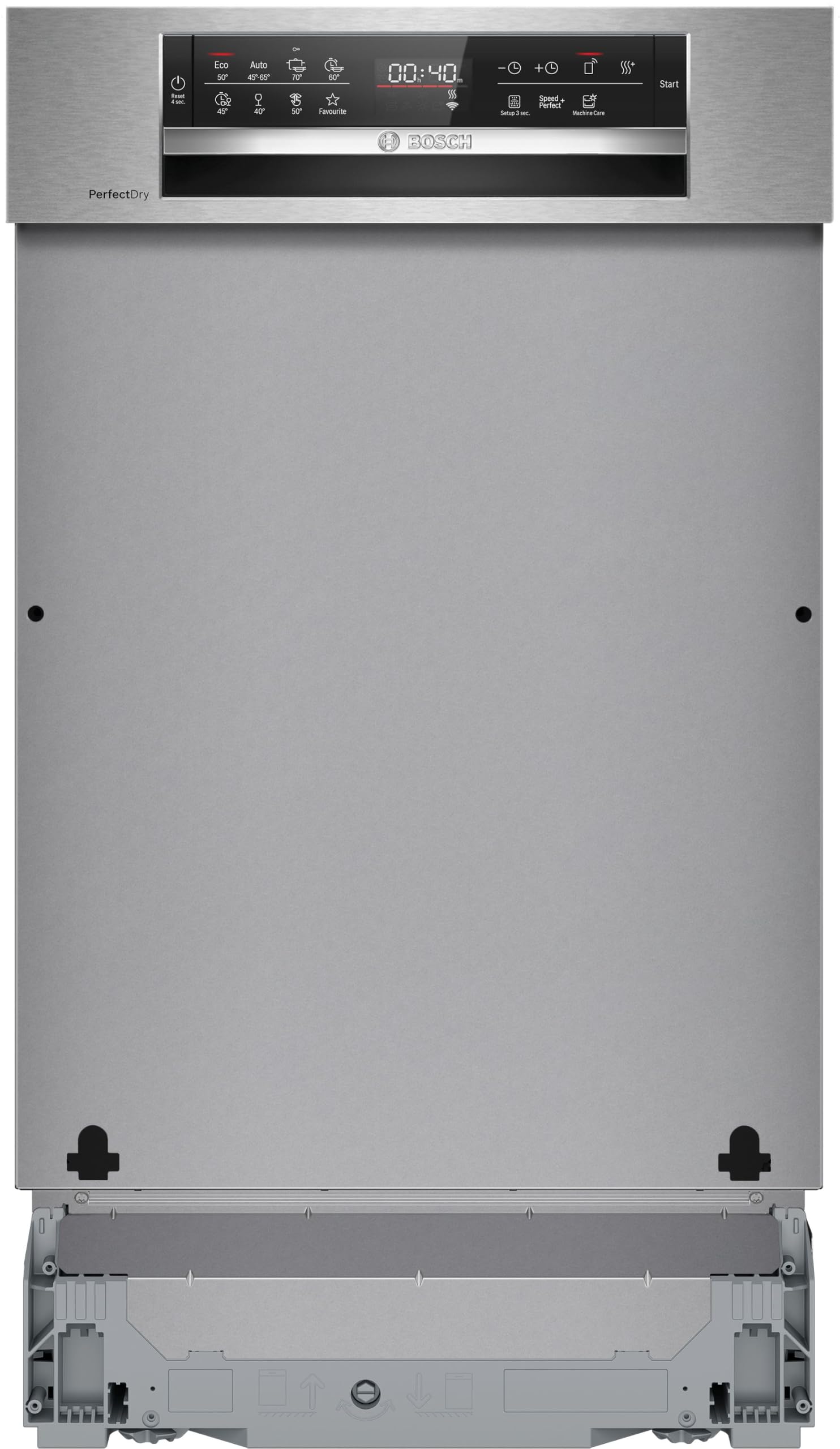 Bosch Serie 6 SPI6ZMS29E Teilintegrierter Geschirrspüler 45 cm PerfectDry DuoPower Smart Start AquaStop EcoSilence Drive Edelstahl