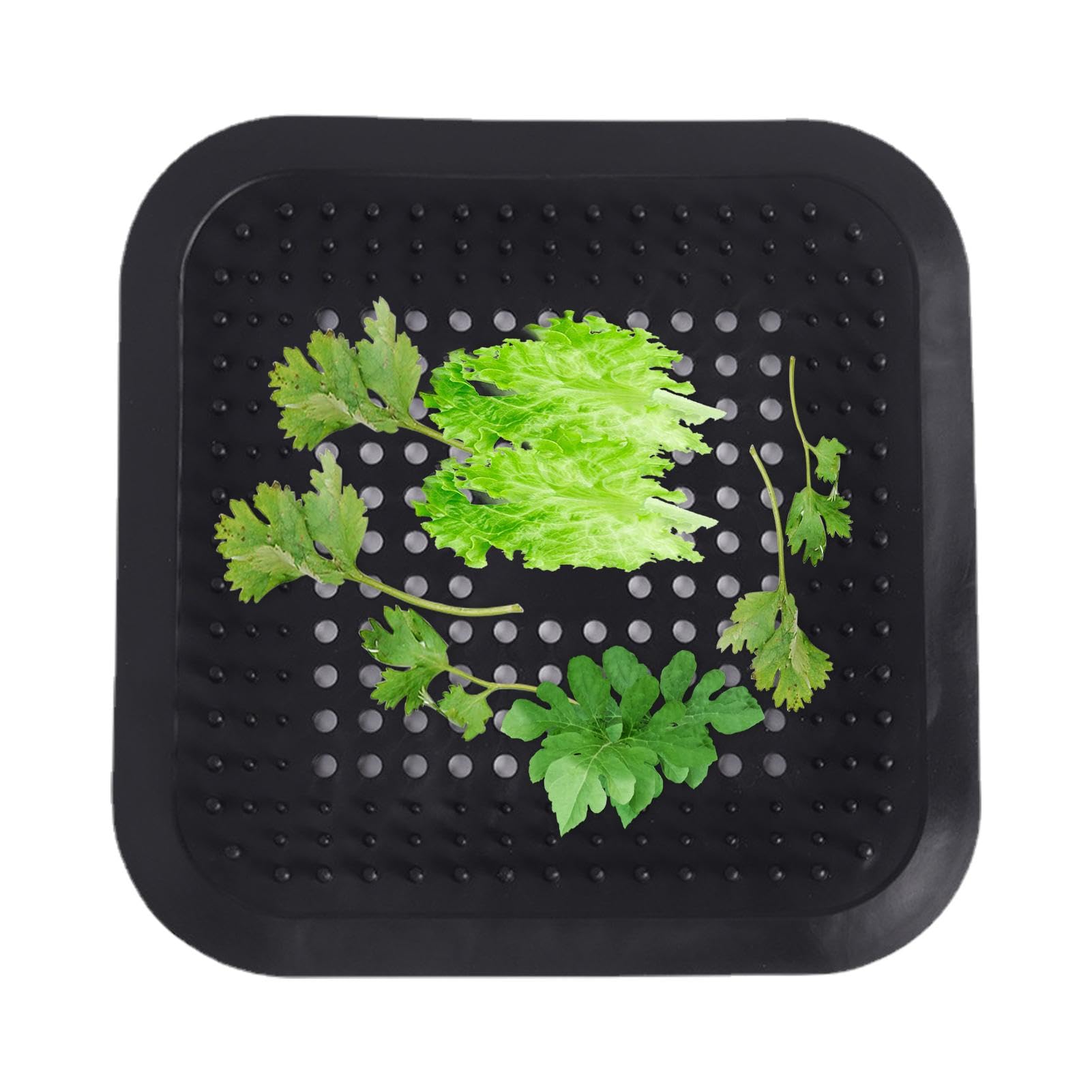 Povanjer Black Drain Cover | Hair Catcher Cover, Reusable Drain Plug For Kitchen, Bathtub, Bathroom
