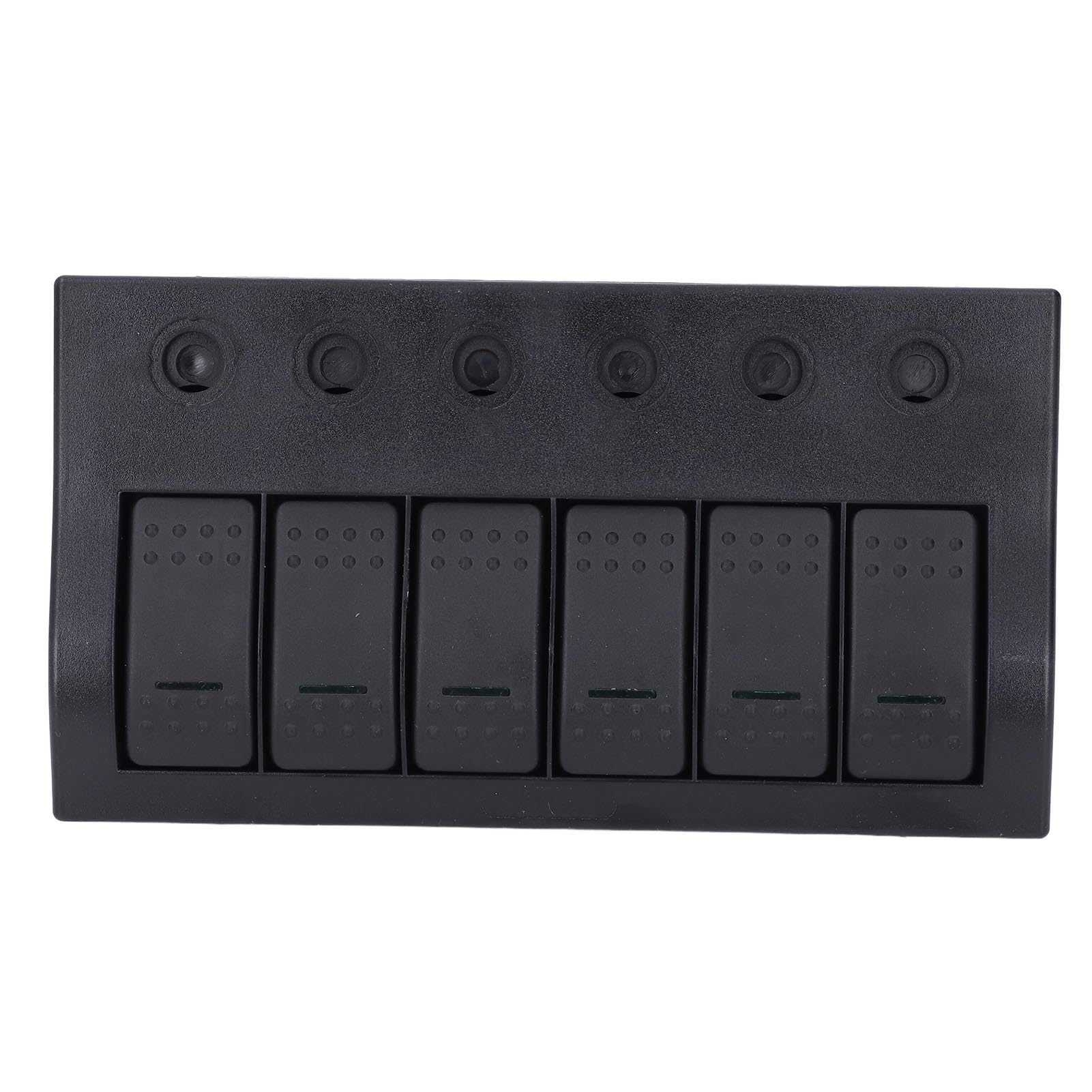 Boat Switch Panel, LED Switch Panel 6 Gang with Overload Protector Boat Yacht RV Bus, Toggle