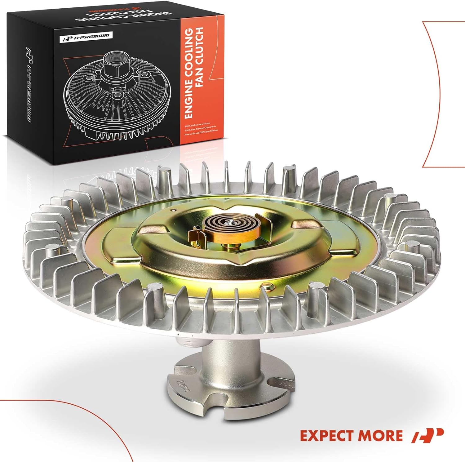 A-Premium Engine Cooling Fan Clutch Compatible with Ford F-100, F-150, F-250, F-350, E-200 E-250 E-300 E-350 Econoline & Chevrolet Camaro & Buick & Lincoln & Cadillac & Mercury & Pontiac & Checker