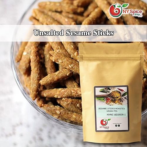 Miniatura 10 de NY Spice Shop Cajun Hot Flavored Sesame Sticks  1 libra de palitos de sésamo mezcla  Mezcla de cajún picante  Mezcla de sendero cajún  Snacks de