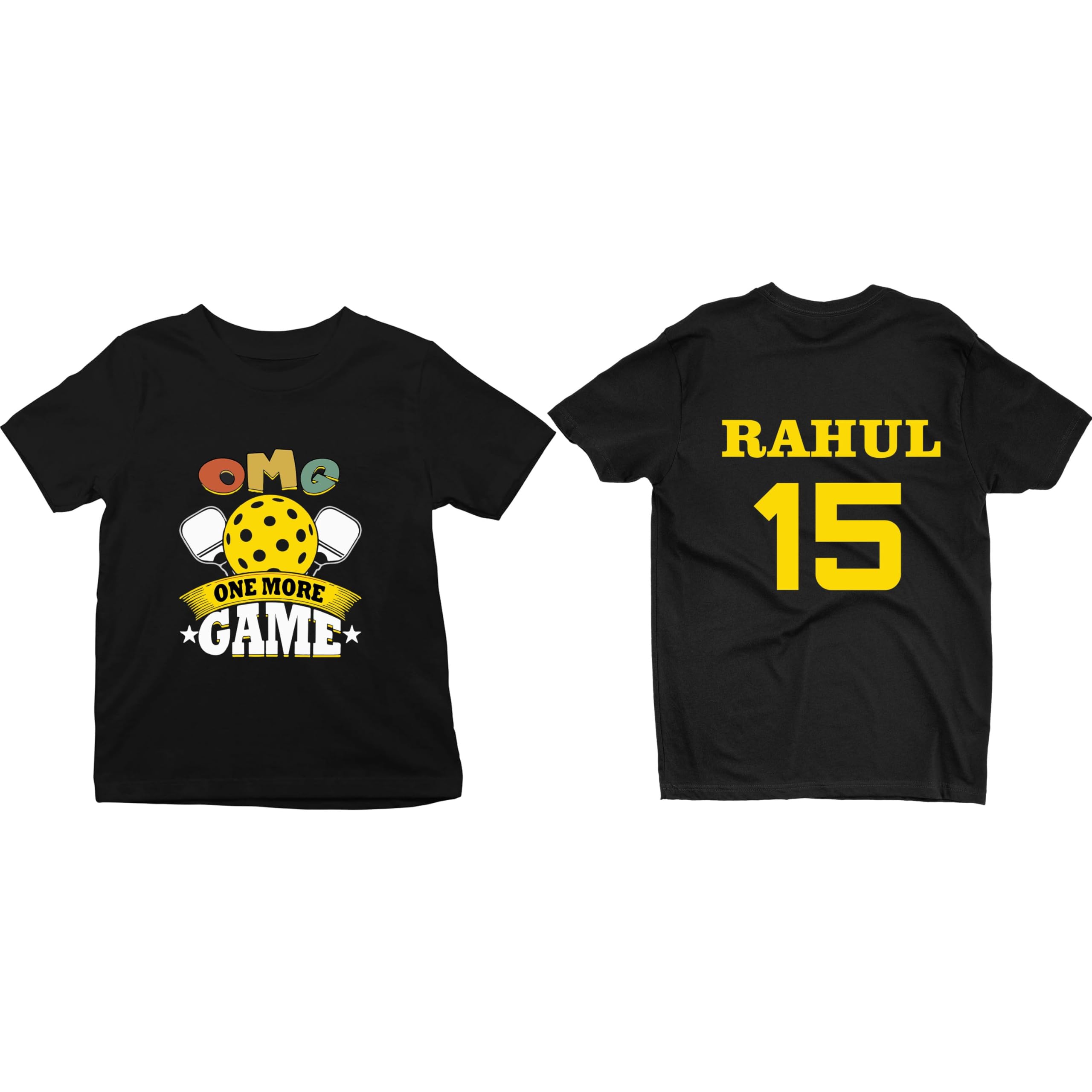 Originals Pickleball Personalized T-Shirt | Custom Name & Jersey Number | Athletic Wear for Adults-image-3