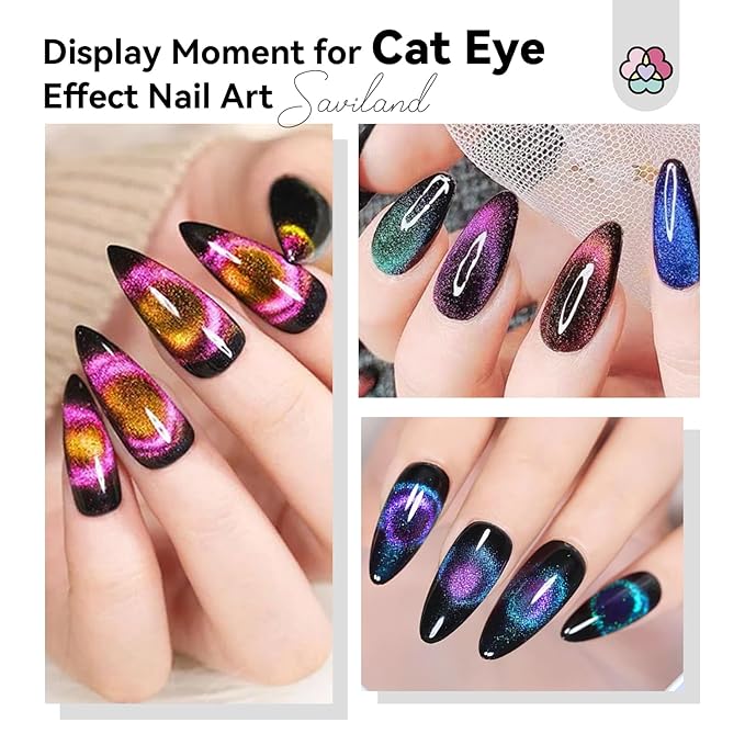 Imanes para Uñas Cat Eye Saviland - 9 Piezas miniatura 7
