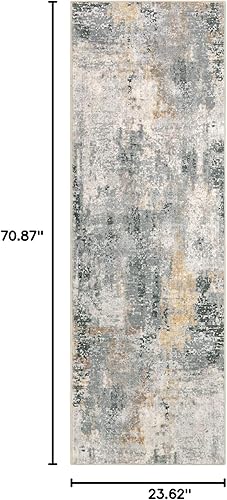 Miniatura 27 de Morebes Alfombra de cocina lavable abstracta de 2 x 3 pulgadas, colorida alfombra de baño pequeña, antideslizante, suave, alfombra