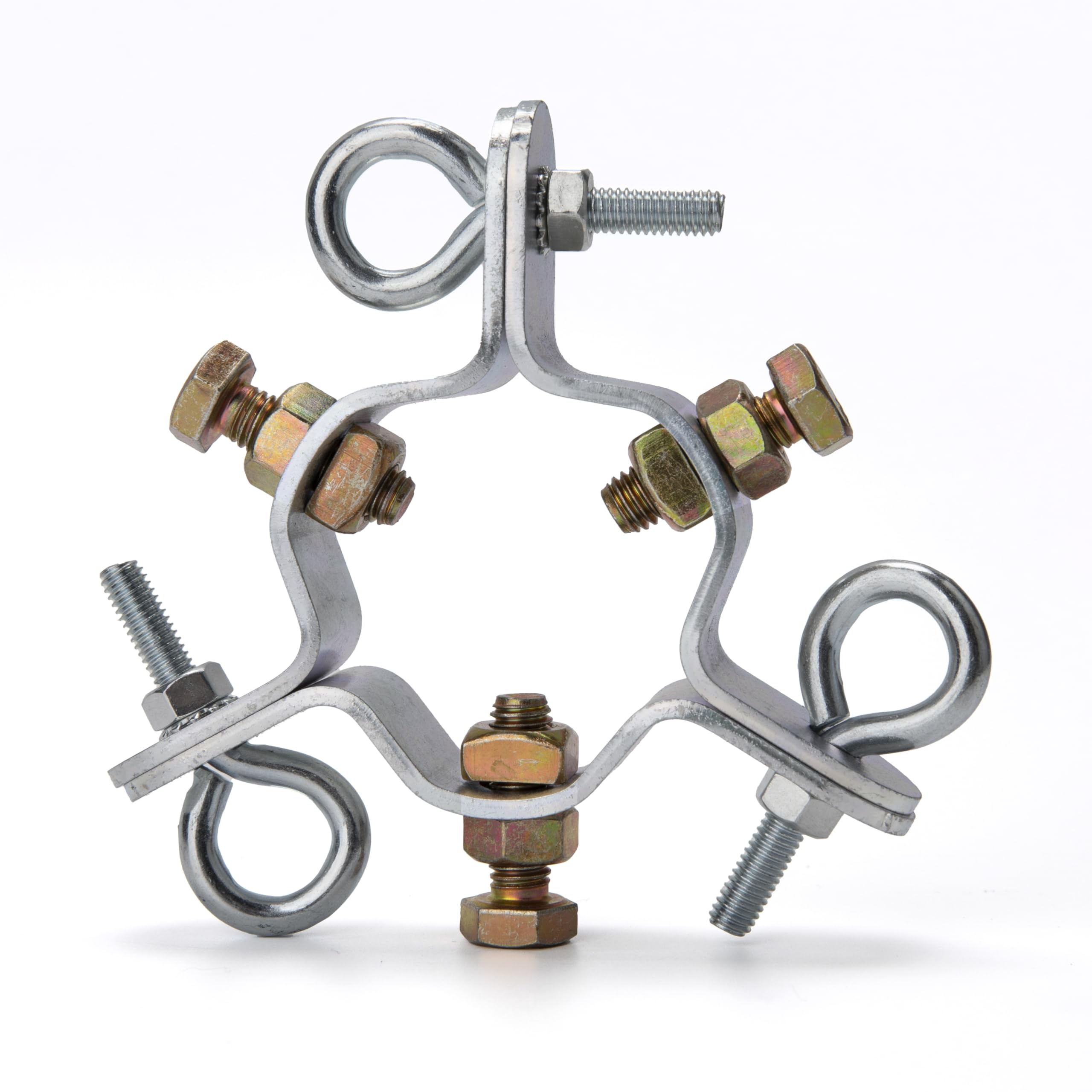 EZ 43-A Heavy Duty 3-Way Down Guy Ring, Adjustable Antenna Mast Mount, 2-1/4 Inch