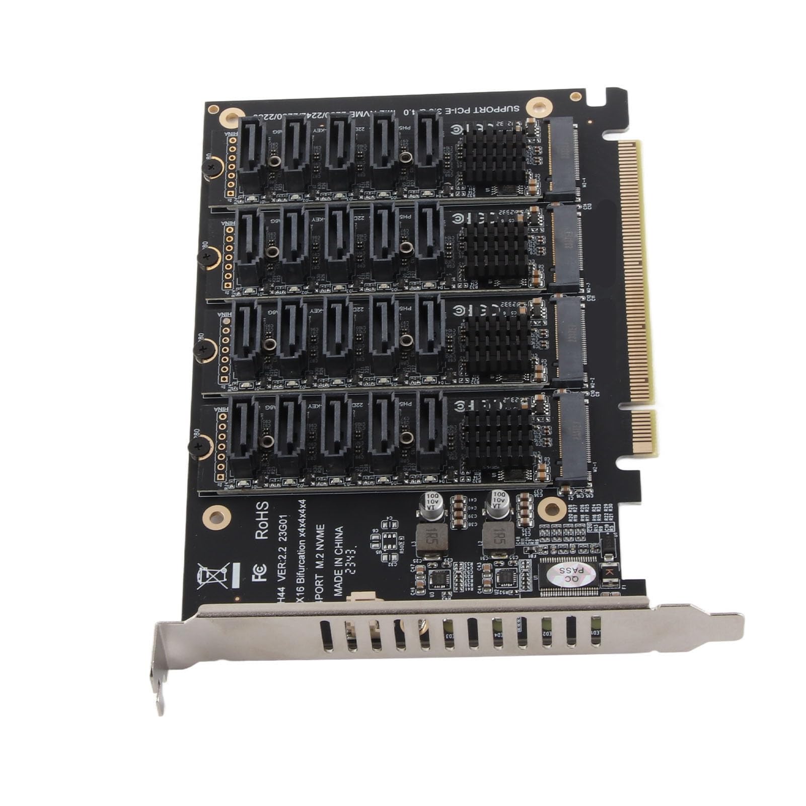 Wakects Karta Adaptera PCIE X16 do 6G, Układ JMB585