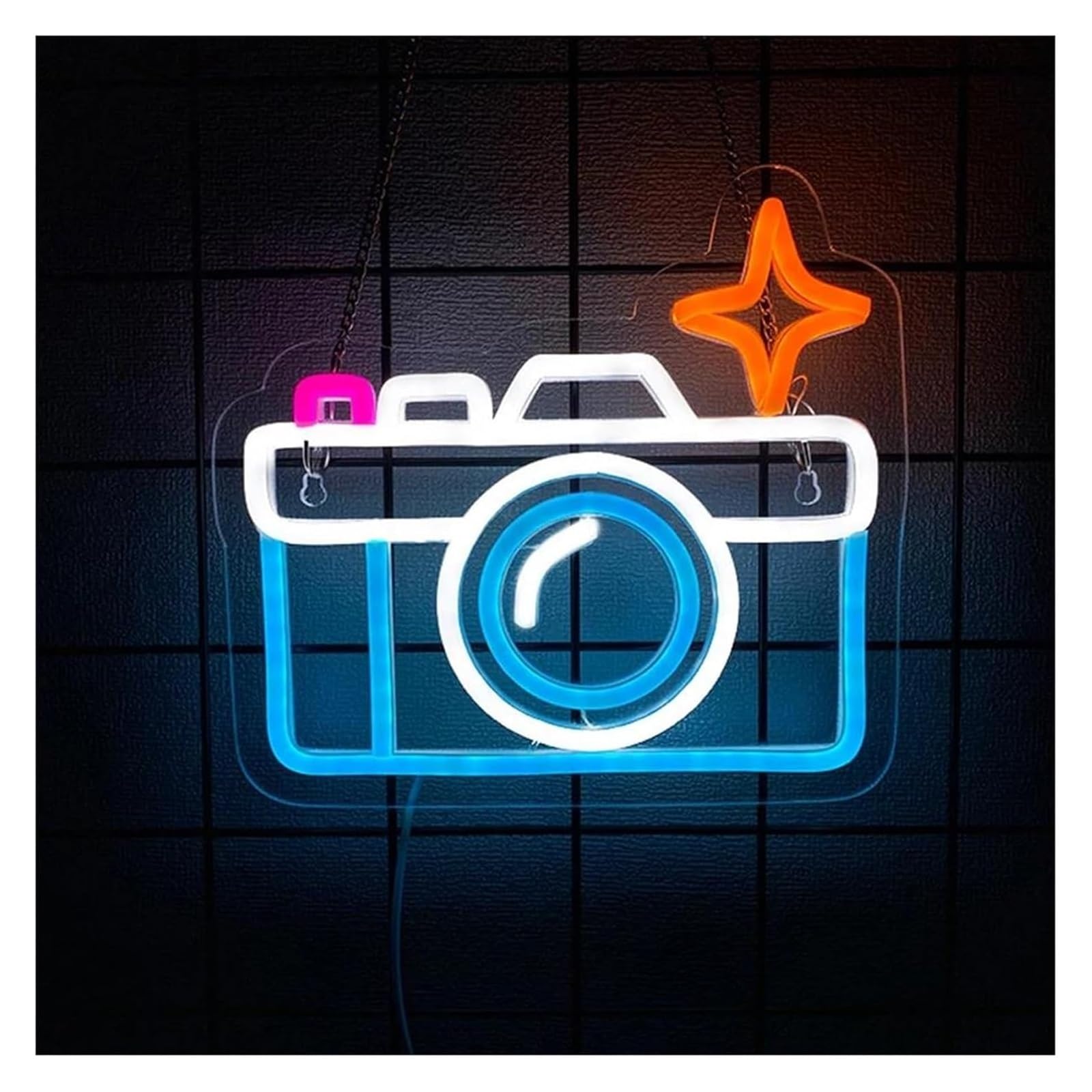Generico Per la decorazione di feste con insegne al neon, macchina fotografica per a LED