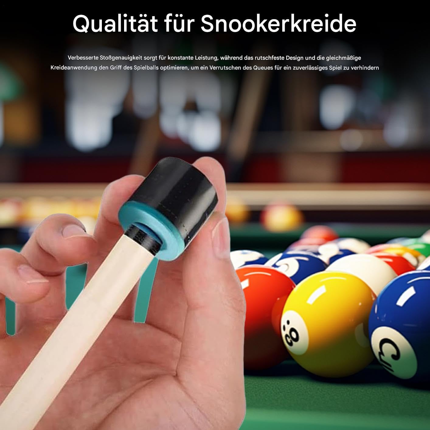 Craie de billard antidérapante pour entraînement, 2 pièces, maison club tournoi