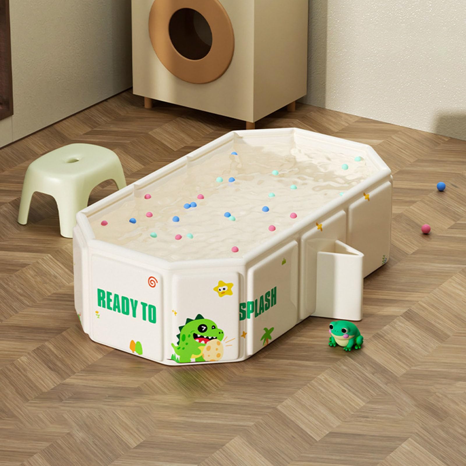 Bañera plegable multiusos para recién nacidos con suave acolchado y base antideslizante segura para ahorrar espacio en casa