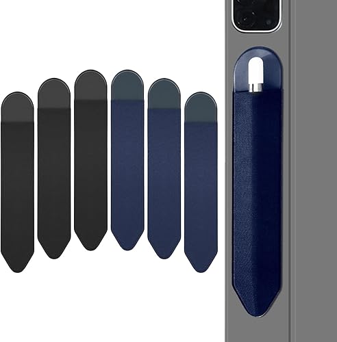 Soporte para lápices Apple, paquete de 6 fundas elásticas duraderas para Apple Pencil (1 y 2 generación), funda adhesiva para iPad de