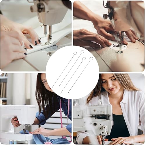 Miniatura 3 de Loop Turner - Herramienta de costura, juego de 4 piezas, ganchos de aguja con pestillo para tiras de tubo de tela, bricolaje (10.4 pulgadas)