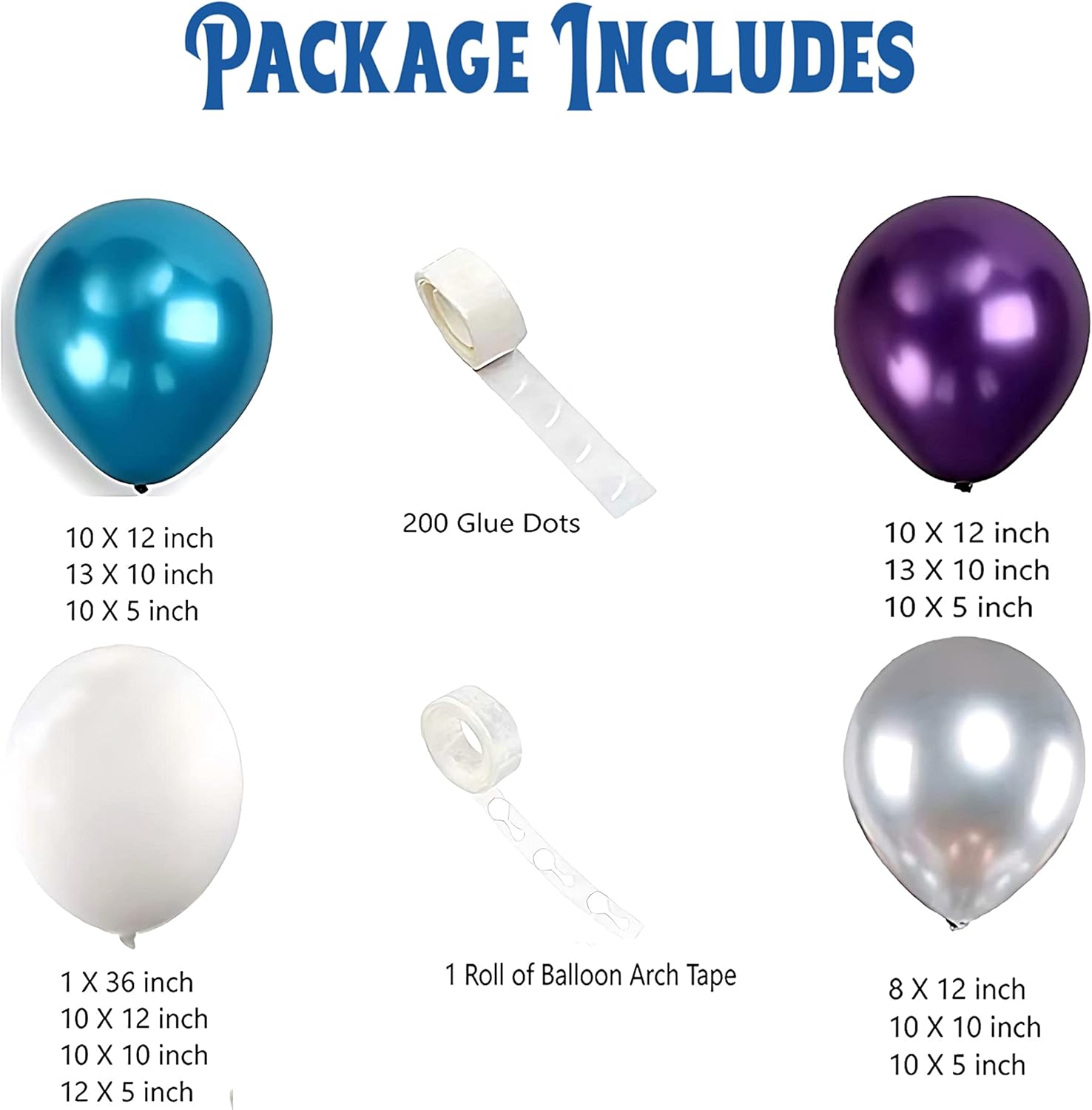 STK Frozen Balloon Arch Winter Wonderland Theme Balloon Garland Kit Purple and Silver Birthday Party Decorations Balloons For Girls Elsa Themed Baby Shower Supplies Decoracion de Cumpleanos Para Girl - Image 3