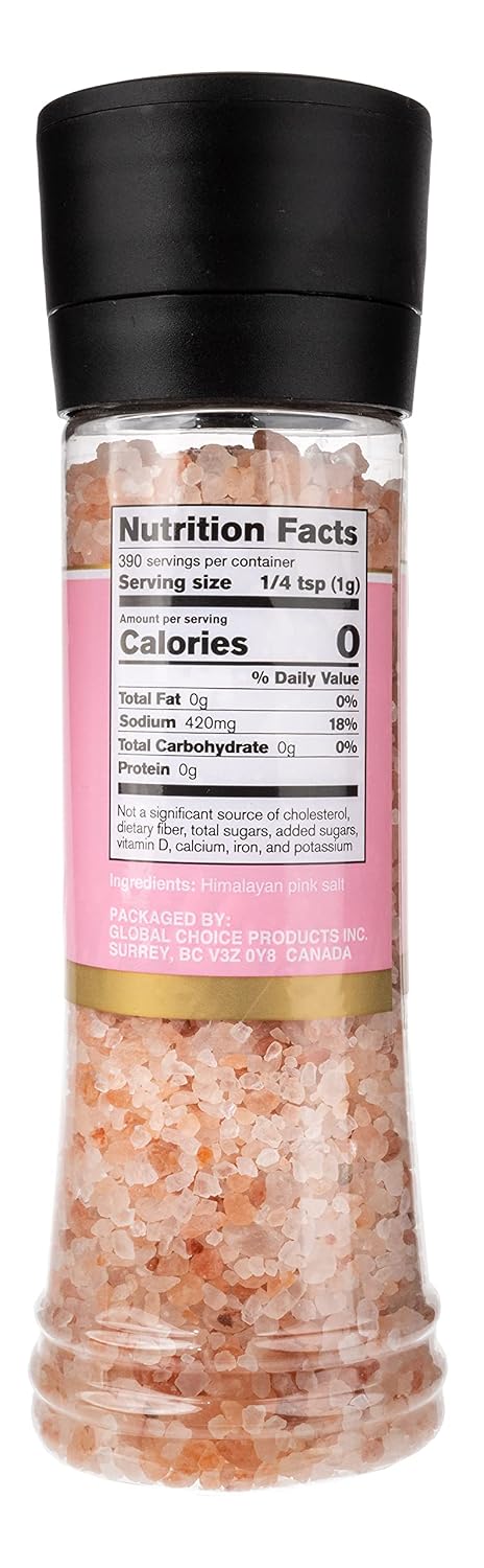 Sundhed Pink Himalayan Gourmet Salt (Course) in Grinder, 390 Grams image 5