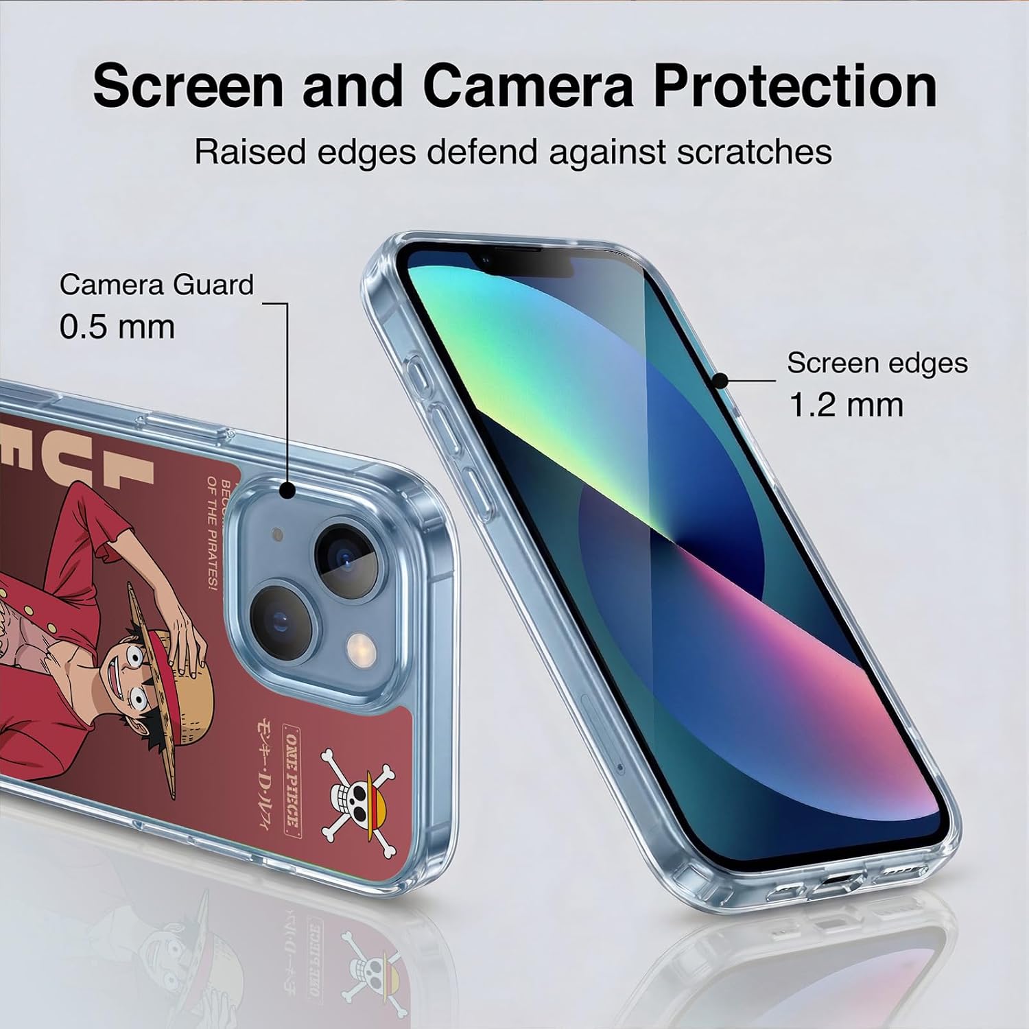 Head Case Designs Officially Licensed One Piece Monkey D. Luffy Graphic Art Gel Case [Military Grade Protection] Compatible with Apple iPhone 13 Mini and Compatible with MagSafe image 5