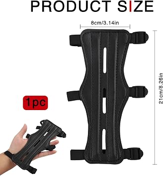 Archery Arm Guards Forearm Guard with Adjustable Straps Buckles, Lightweight Arm Guards for Youth and Archery Arm Guards Adult, Essential Archery Accessories and Archery Gifts for Men