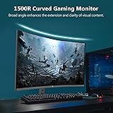Z-Edge 32 Inch 165Hz Curved Gaming Monitor 2K QHD 2560x1440 1ms MPRT 16:9 1500R Curved Screen, Ultra-Thin Bezel, FreeSync, DisplayPort 1.4 & HDMI 2.0, Black - 6