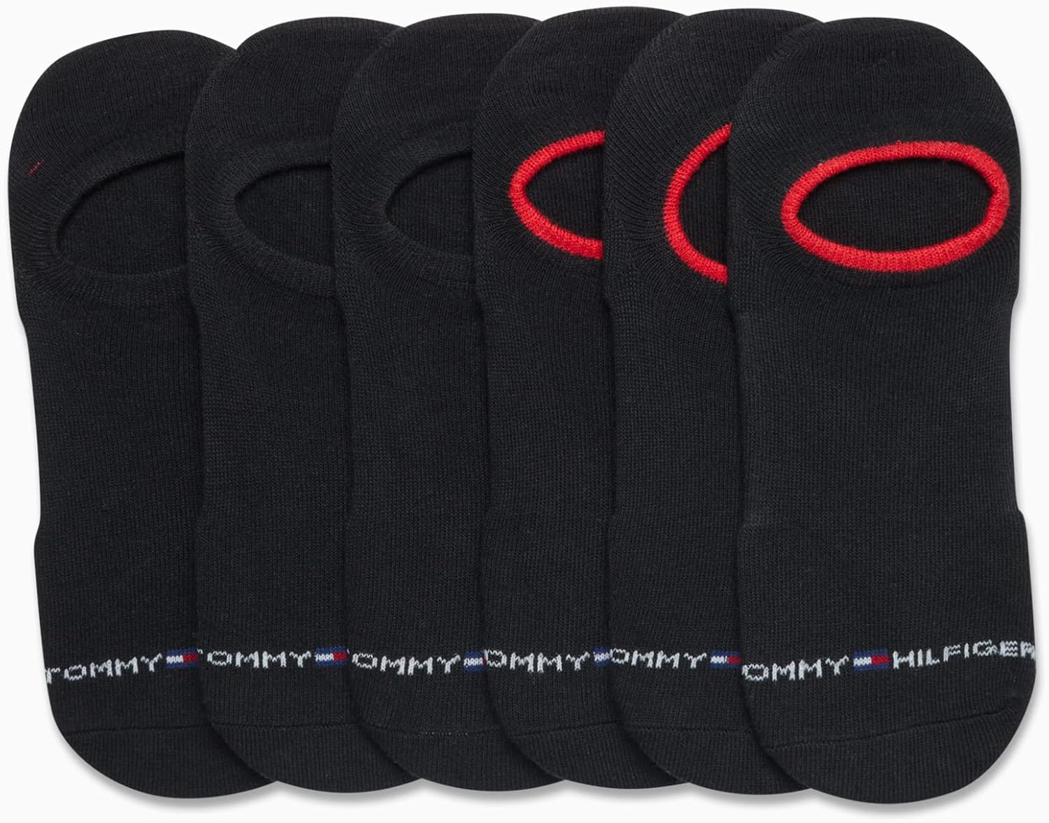 Tommy Hilfiger Mens No Show Socks - 6 Pack Cotton Blend Stretch Soft Cushioned Casual Athletic Sports Liners Low Cut Socks - Image 4