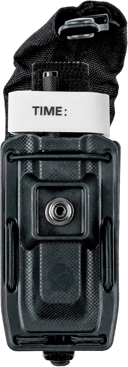 Hero's Pride MOLLE Tourniquet Holder - Closed Universal Flex Polymer Tourniquet Case for Tactical Belts Up to 2.5" Wide - Law Enforcement TQ Kit Case Mounts on Duty Belt and Vest - Easily Stackable