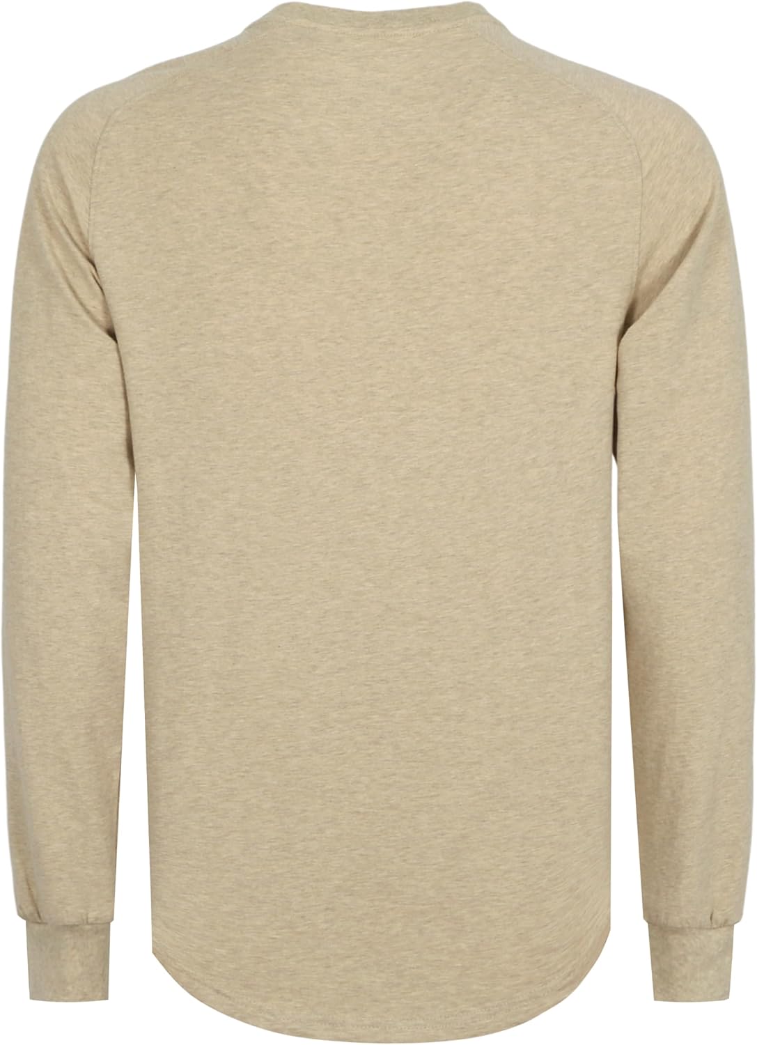 BOCOMAL Men's Long Sleeve Work Shirts Henley Midweight Soft Cotton Tencel Blended Pocket Tee Relax Fit Workwear - Image 4