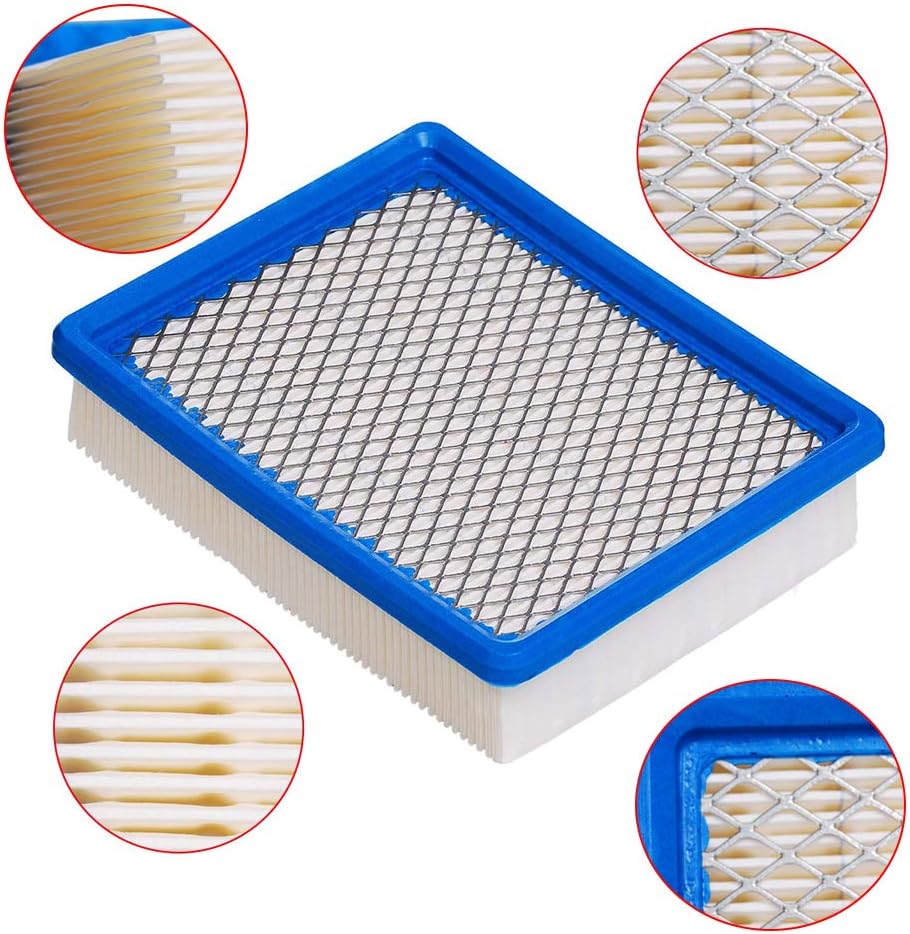 HIFROM Air Filter 1015426 with Oil Filter 1016467 Spark Plug Fuel Filter Tune Up Kit Compatible with Club Car 4-Cycle DS Gas Golf Cart Models 1992-up 290FE 350FE Engine