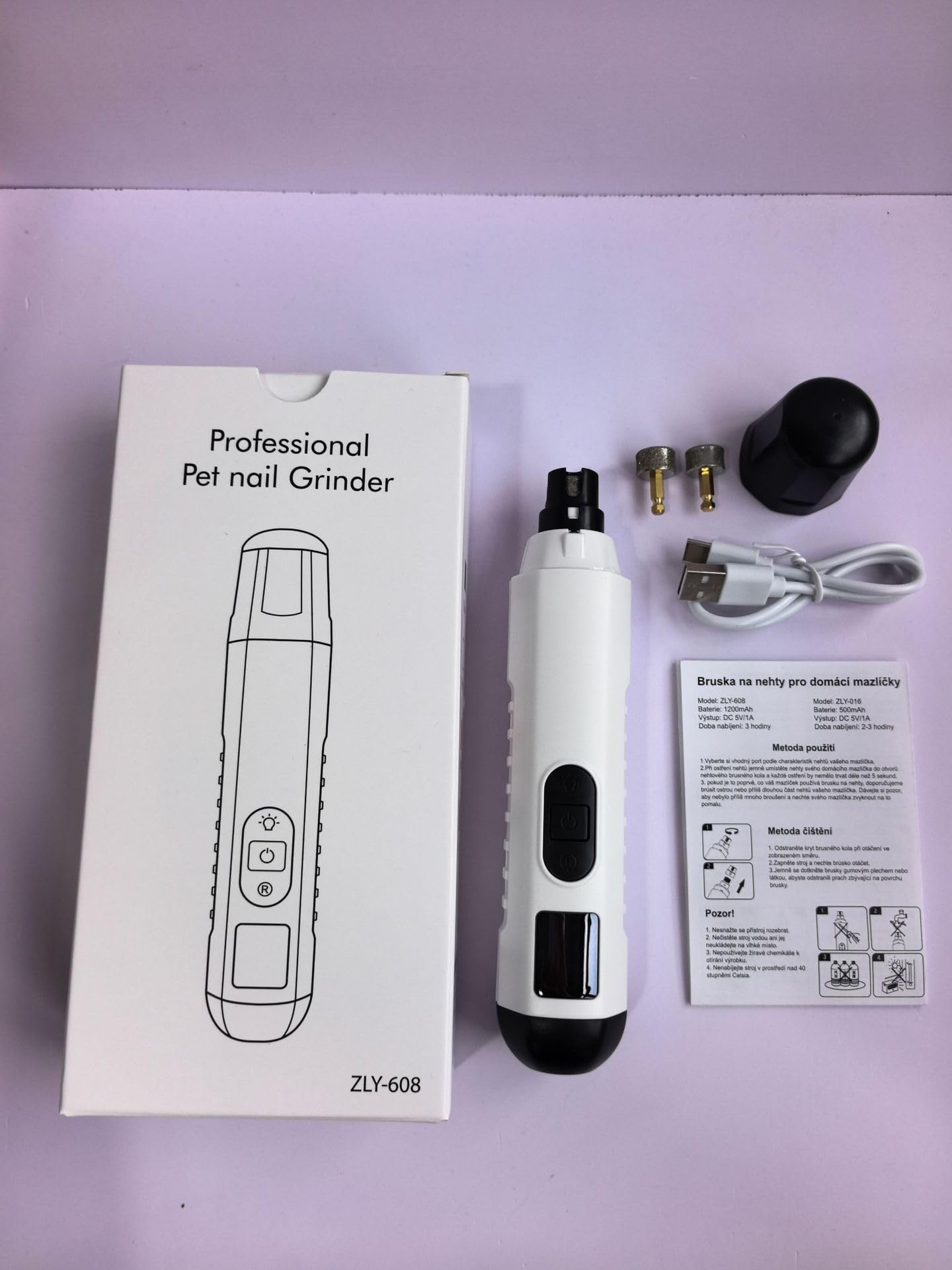 Molinillo de uñas para perros con luz LED que evita accidentes y cortes en garras oscuras 1