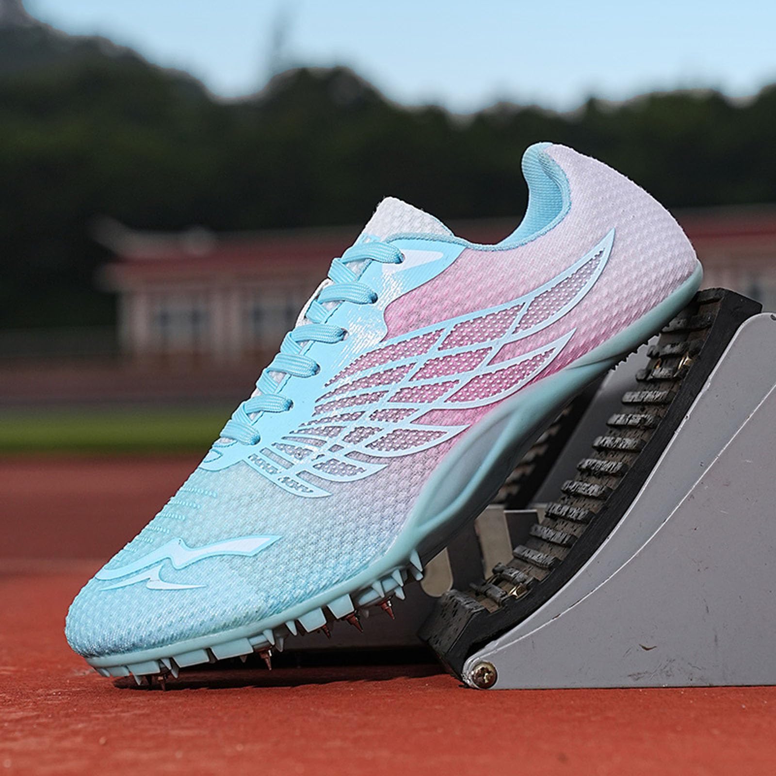 BLBK Spikes Leichtathletik Herren-, 8Nägel Unisex-Leichtathletikschuhe, Jugend Spike Schuhe Leichtathletik
