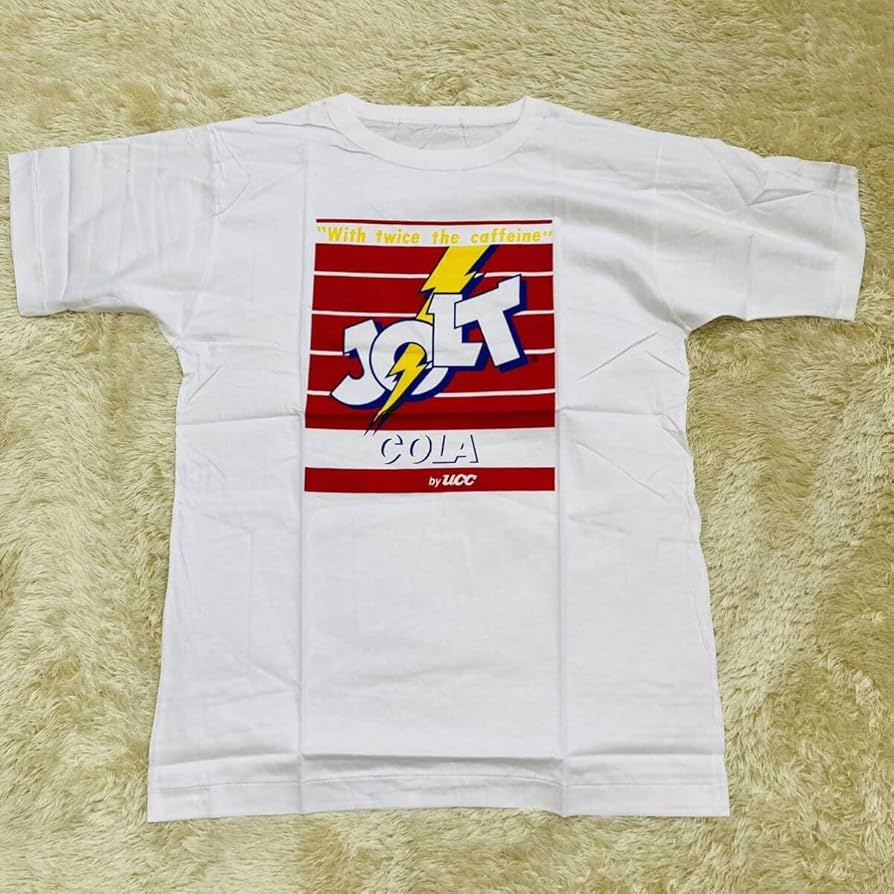 ジョルトコーラ販促品【のぼり汚れ有り】と新品【Tシャツ】 ジョルトコーラ販促品【のぼり汚れ有り】と新品【Tシャツ