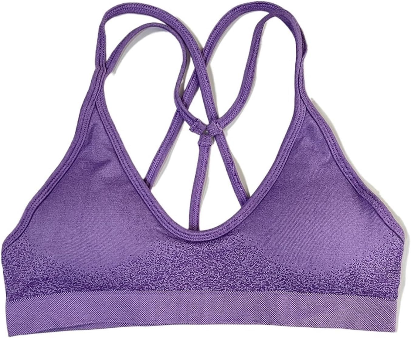 Top Palestra Donna Reggiseni Sportivi da Donna ad Alto Impatto Incrociato sul Retro Imbottito con Cavezza, Palestra, Top Corto, Corsa, Allenamento Senza Cuciture, Yoga