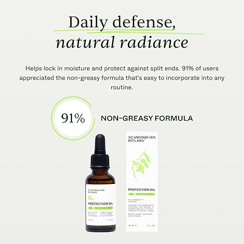 Miniatura 7 de Scandinavian Biolabs Aceite de protección capilar, aceite de peinado para cabello seco 1.0 fl oz