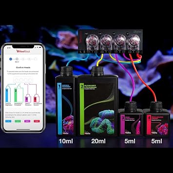 Red Sea Small (40 Gallon) 4-Part RCP Complete Reef Care Supplement Dosing System for Saltwater Mixed Reef Marine Aquariums for Optimal Coral Growth