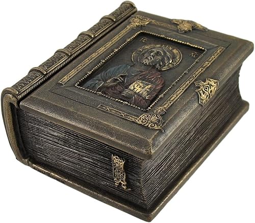 Miniatura 2 de Veronese Design Cristo Pantocrator estilo bizantino en forma de libro caja de baratijas