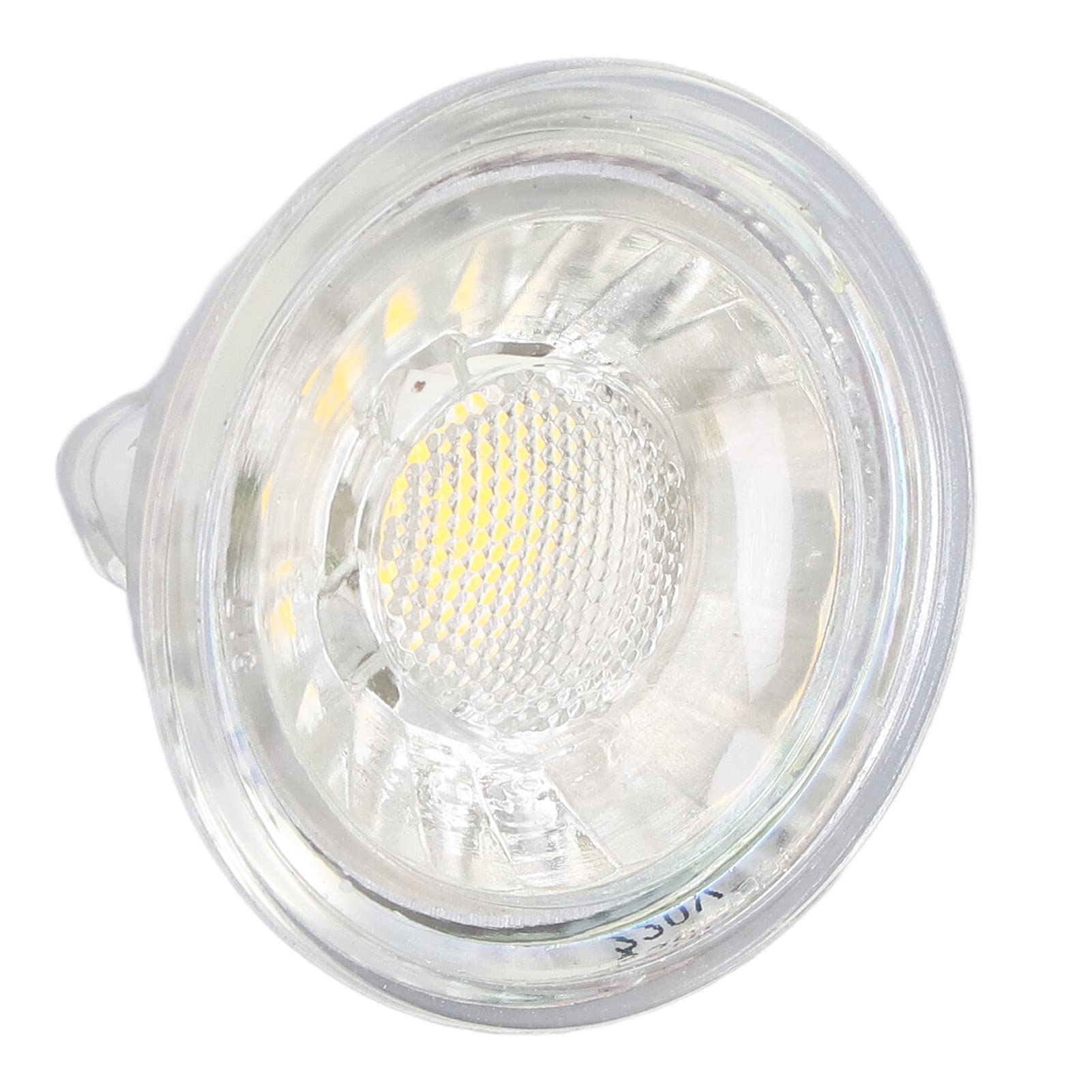 Wakects Bombilla LED de 5W MR16 Bombilla COB Vidrio Regulable 220V 420LM Haz de 24 Grados Vidrio de Cuarzo Acrílico Cerámica para Dormitorio Sala de Estar Luces de Riel de Techo Puntuales (luz
