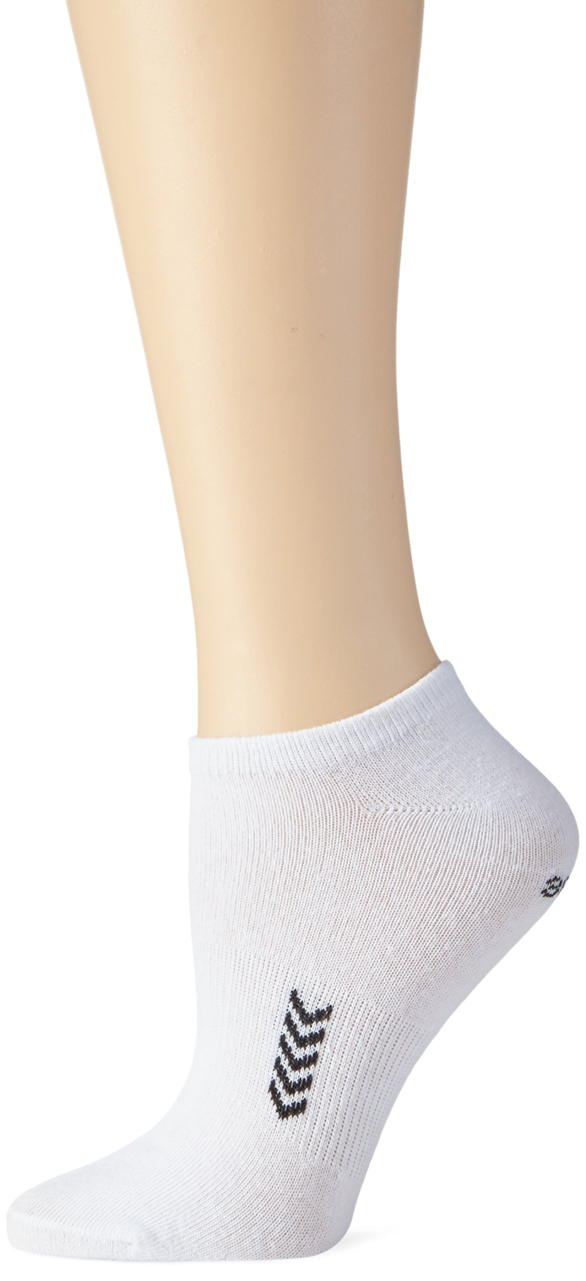 Hummel Unisex Socken ANKLE Socks SMU, white / black, 12 (41 - 45) (Manufacturer Size: 12 (41 - 45))
