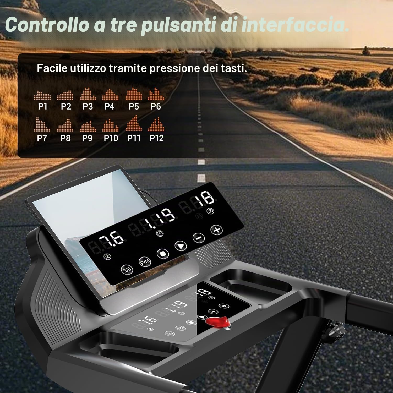 CURSOR Tapis roulant per casa, pieghevole, con pendenza del 15% | Tapis roulant, tapis roulant per la casa