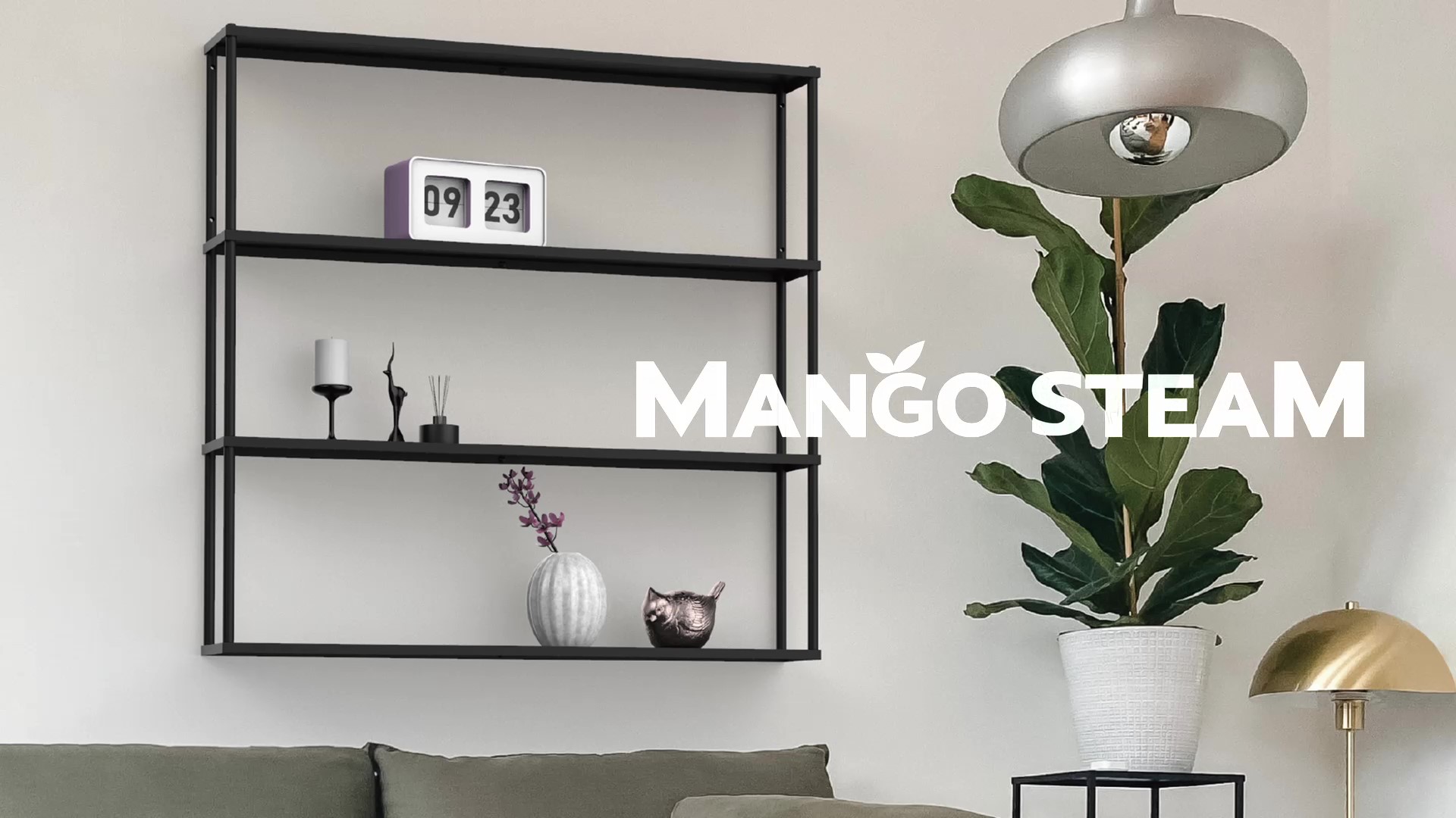 Amazon.com: Mango Steam Wall-Mounted Steel Floating Shelving