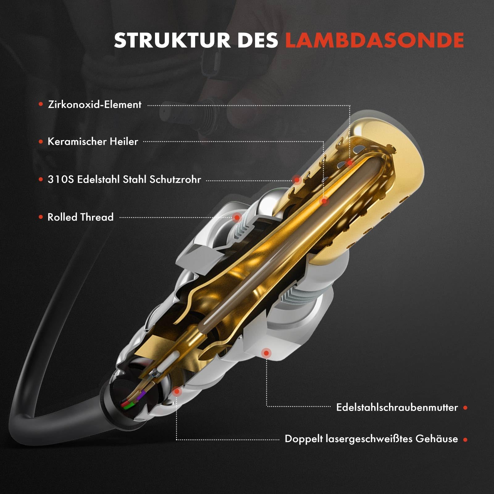 Frankberg Sonda lambda Sonda de diagnóstico Compatible con Serie 3 Touring F31 Serie 3 F30 F80 Serie 1 F20 4 Gran Coupé F36 3 Gran Turismo F34 Serie 5 Touring F11 Serie 1 F20 2 cabrio 13628573155