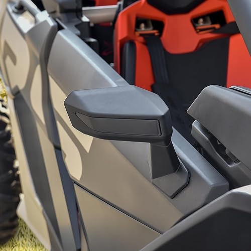 Miniatura 7 de SAUTVS Espejos laterales plegables para puerta delantera para Maverick X3, espejos laterales ajustables de alta definición de alta definición para