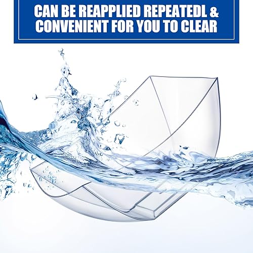 Miniatura 4 de Tanlade 50 cuencos cuadrados de plástico para servir, cuencos desechables para aperitivos, ensalada, recipientes pequeños para fiestas, barra de