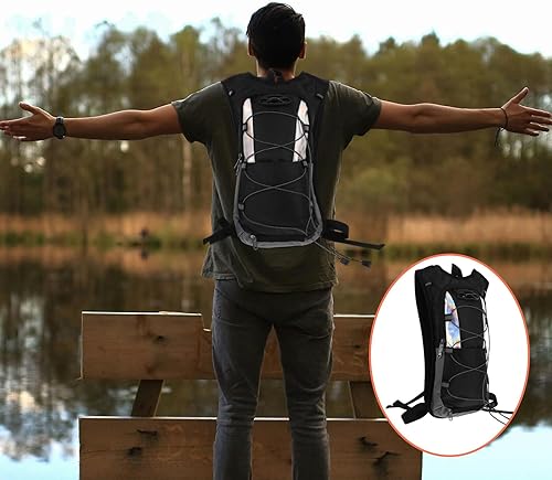 Miniatura 7 de SUPVOX Hydration Backpack with Breathable Straps for Cycling Hiking Running Mountaineering Lightweight Water Bladder Daypack for Men Women Outdoor