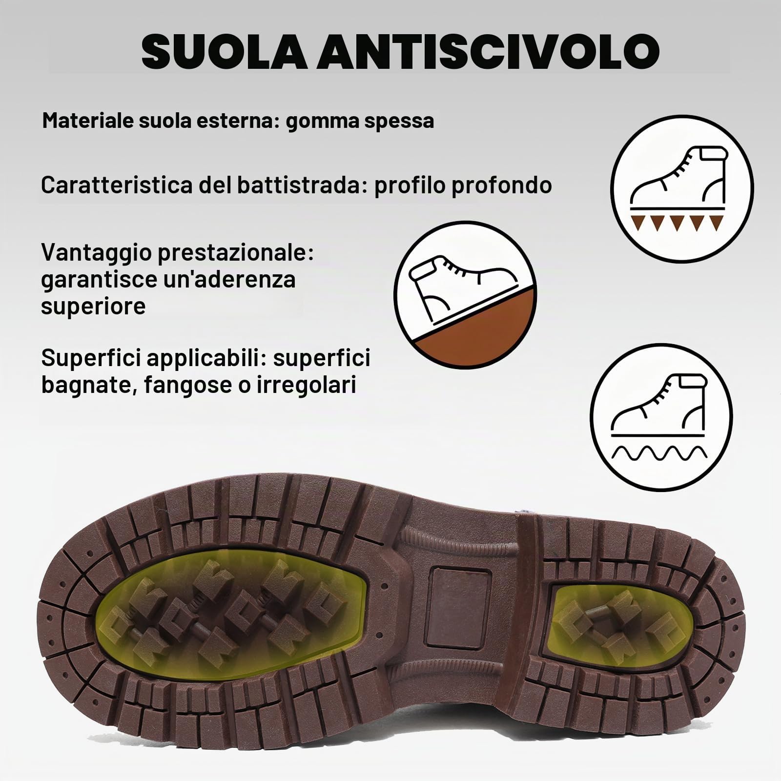 Stivali Donna Inverno Scarpe da Neve Impermeabili Stivaletti Pelliccia Stringate Outdoor Stivali da Trekking Caldi Snow Boots GR.37-42 Beige-39EU