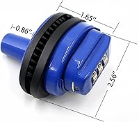 Vista 3 de RioRand Bloqueo de disparador de 3 dígitos combinación pistola bloqueo bloqueo gatillo accesorios azul